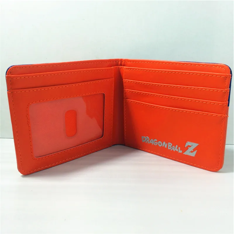 Аниме Драконий жемчуг Z кошелек Гоку косплей мультфильм Короткие Двойные кожаный