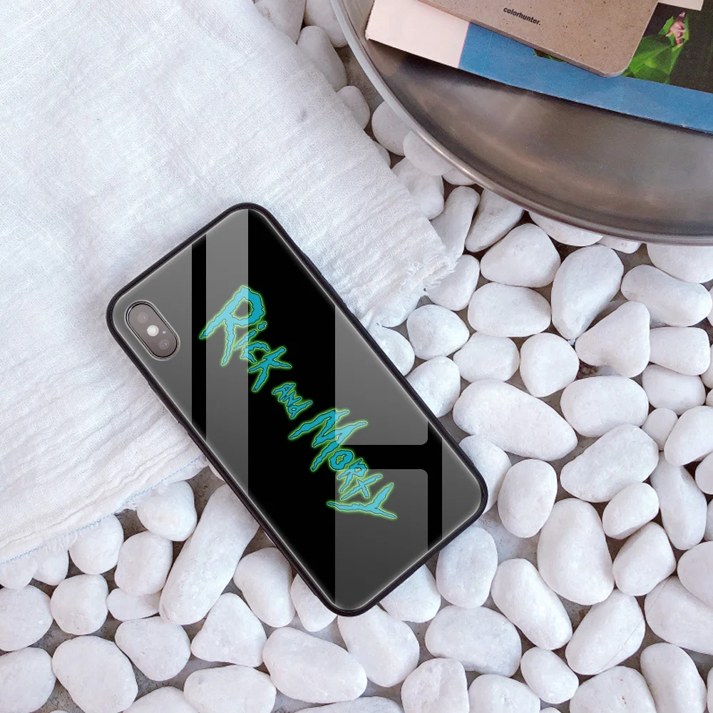 20415 Рик и Морти на заказ Чехол из закаленного стекла для телефона для iphone 11 Pro XS MAX XR 5 Чехол рассол DIY чехол для iphone 8X6 s 7 Plus - Цвет: 20415