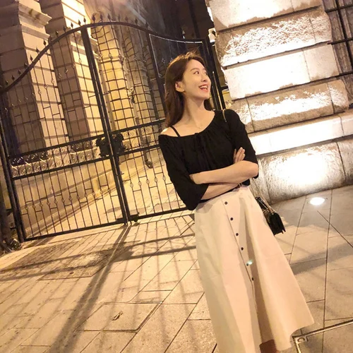 Женский летний комплект из 2 предметов Повседневный пуловер с рукавом до локтя