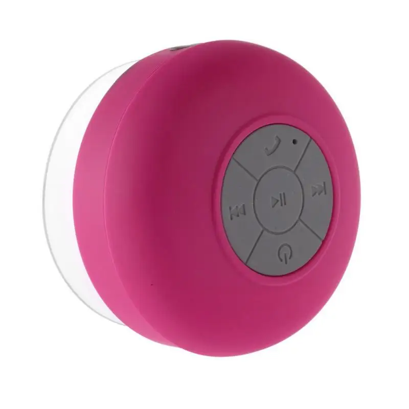 Pink Высокое качество Мини Bluetooth динамик портативный Водонепроницаемый Беспроводной Громкая связь s для душа/ванной комнаты/бассейна/автомобиля/пляжа/на открытом воздухе - Цвет: Pink