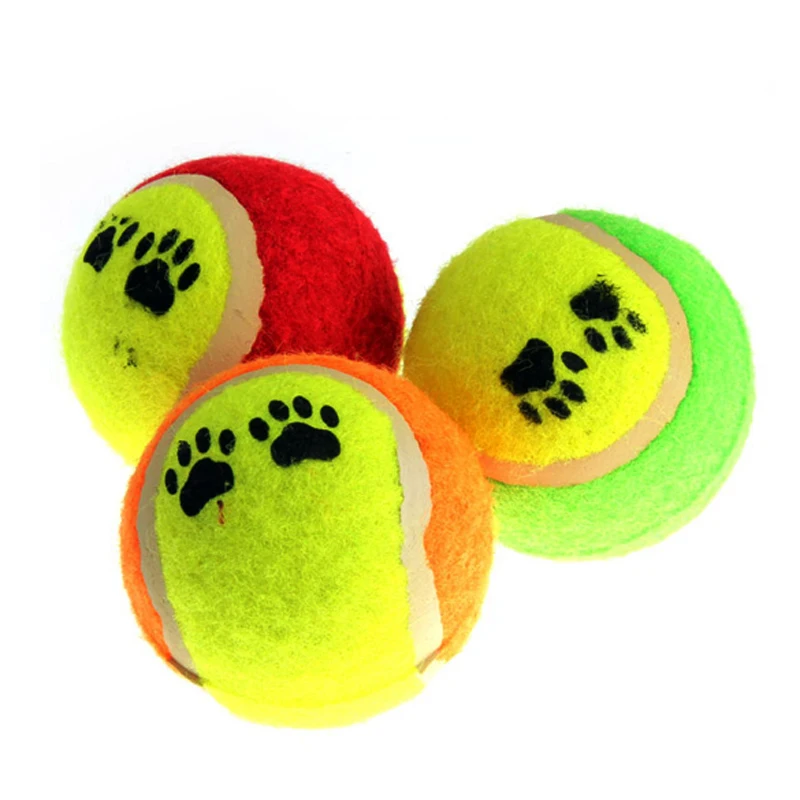 

Tennis Dog Balls Dog Toys Run Fetch Throw Play Pet Puppy Toys For Dog's Training Pet Supplies 3pc