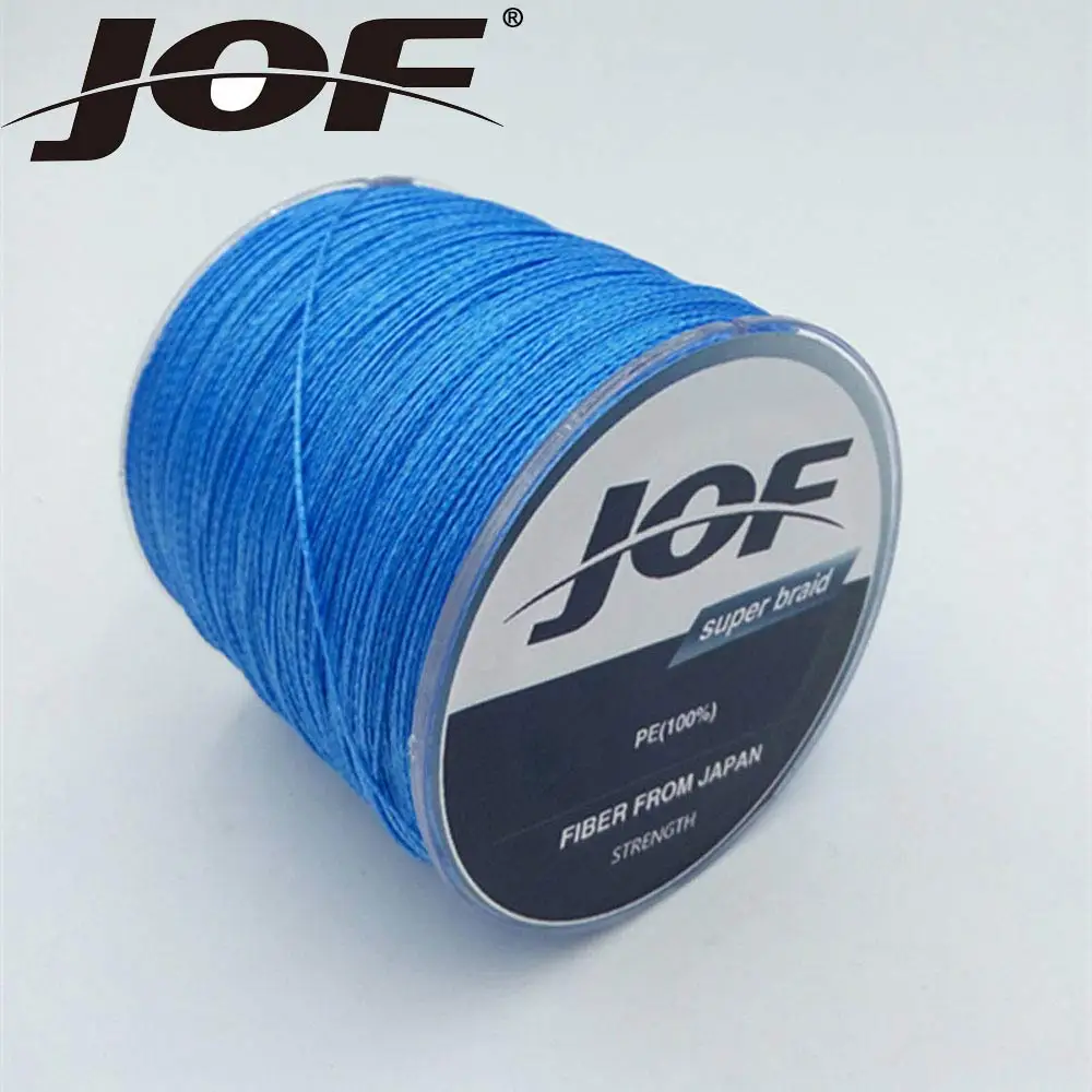 JOF 1000 м 4 нити PE рыболовная леска плетеные 10-150 фунтов мощная мультифиламентная для