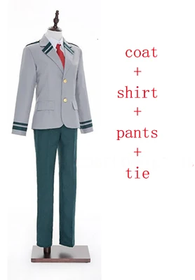 set meal 6 Boku no Hero Academy Midoriya Izuku Bakugou кацуки OCHACO URARAKA Косплей Костюм мой герой Academy школьная форма - Цвет: set meal 6
