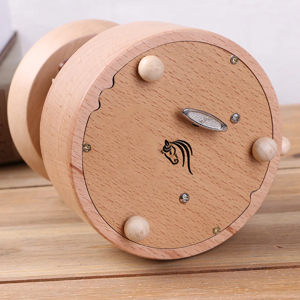 Каваи Zakka карусель музыкальные коробки деревянная музыкальная шкатулка изделия из дерева ретро подарок на день рождения винтажные аксессуары для украшения дома
