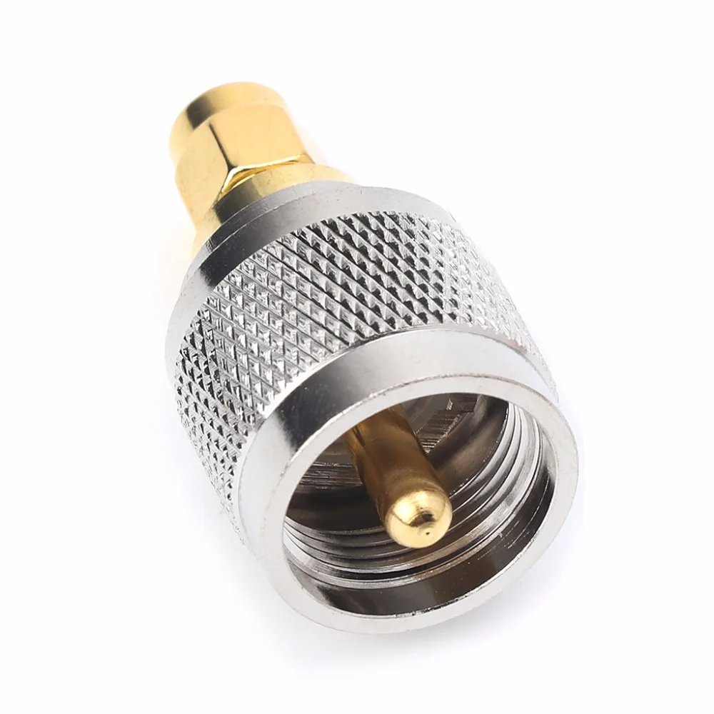 PL259 UHF штекер никелированный к SMA позолоченный RF разъем|Соединители| |