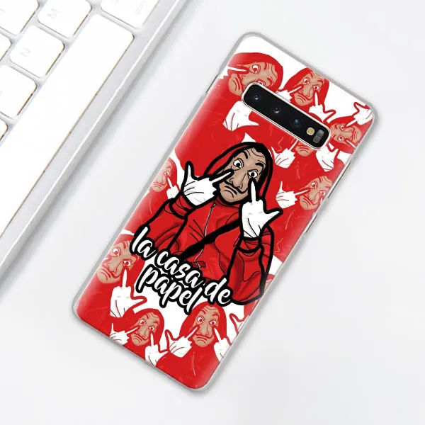 La Casa de papel чехол для телефона для samsung Galaxy S10e S10 плюс S7 S8 S9 Plus, Note 8, 9, 10, плюс S10 5G M20 M30 жесткий чехол Coque - Цвет: 010