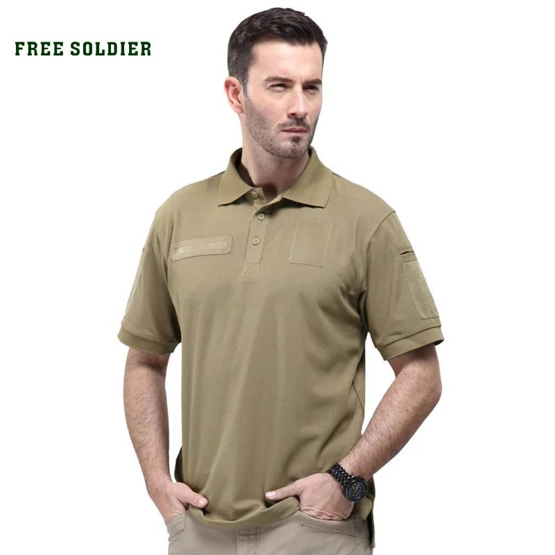 FREE SOLDIER 100% coolmax Альпинистская футболка для путешествия и бивака рубашка POLO