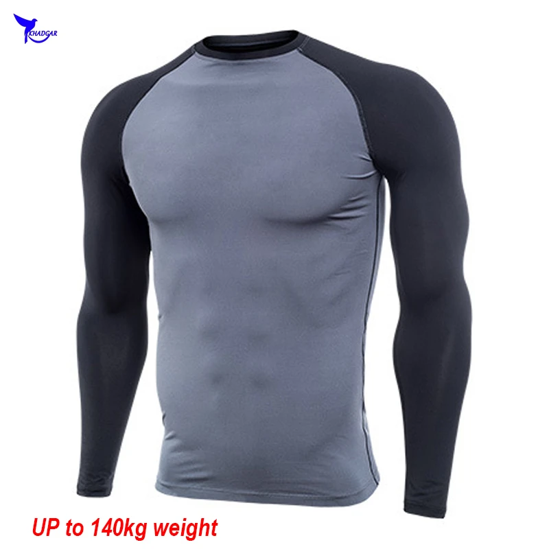 Эластичная Мужская футболка для бега с длинным рукавом 5XL 6XL|Беговые футболки| |