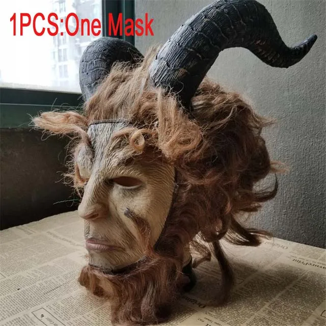 One mask Аниме «Красавица и Чудовище Гастон»; костюмы для косплея; вечерние костюмы на Хэллоуин; Карнавальный костюм для косплея; костюм на Хэллоуин по индивидуальному заказу - Цвет: One mask