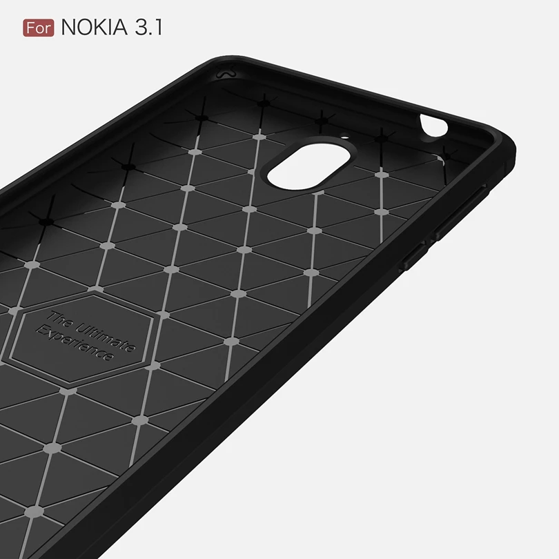 Чехол из углеродного волокна для Nokia 3 1/Nokia3.1 5 2 дюйма матовый тонкий Прочный