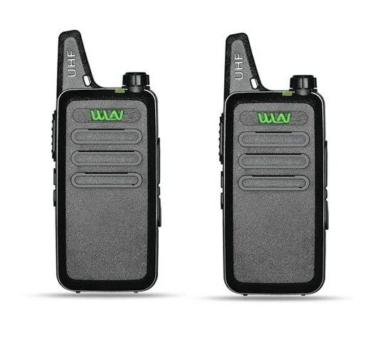 2 шт. Walkie Talkie WLN KD-C1 детская мини-радиостанция Ham CB UHF400-470MHz КВ трансивер Woki Toki USB зарядное устройство BAOFENG BF-T1 - Цвет: 2pcs black