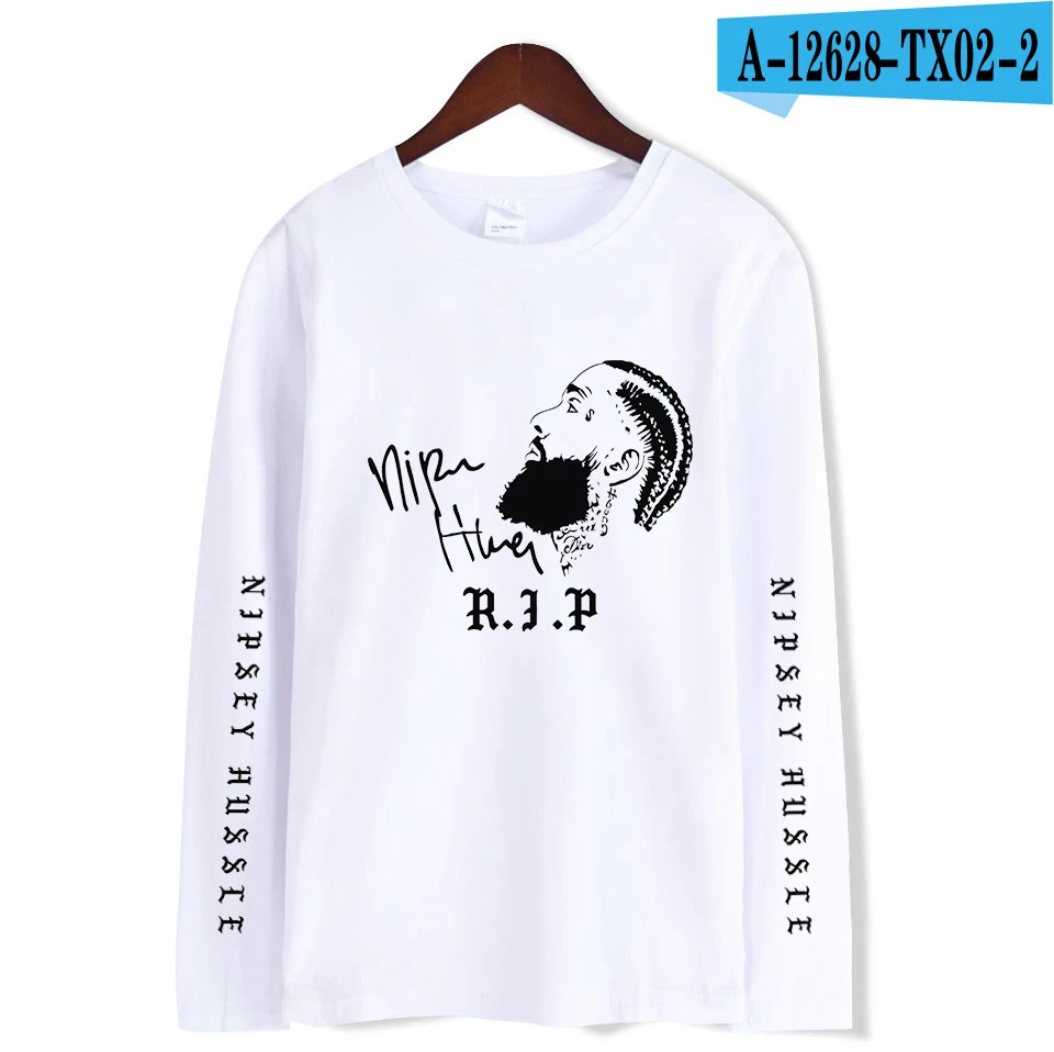 I Nipsey hussle футболки женские и мужские крутые футболки Новая модная повседневная футболка с длинным рукавом Топы для весны XXS-4XL плюс размер - Цвет: I