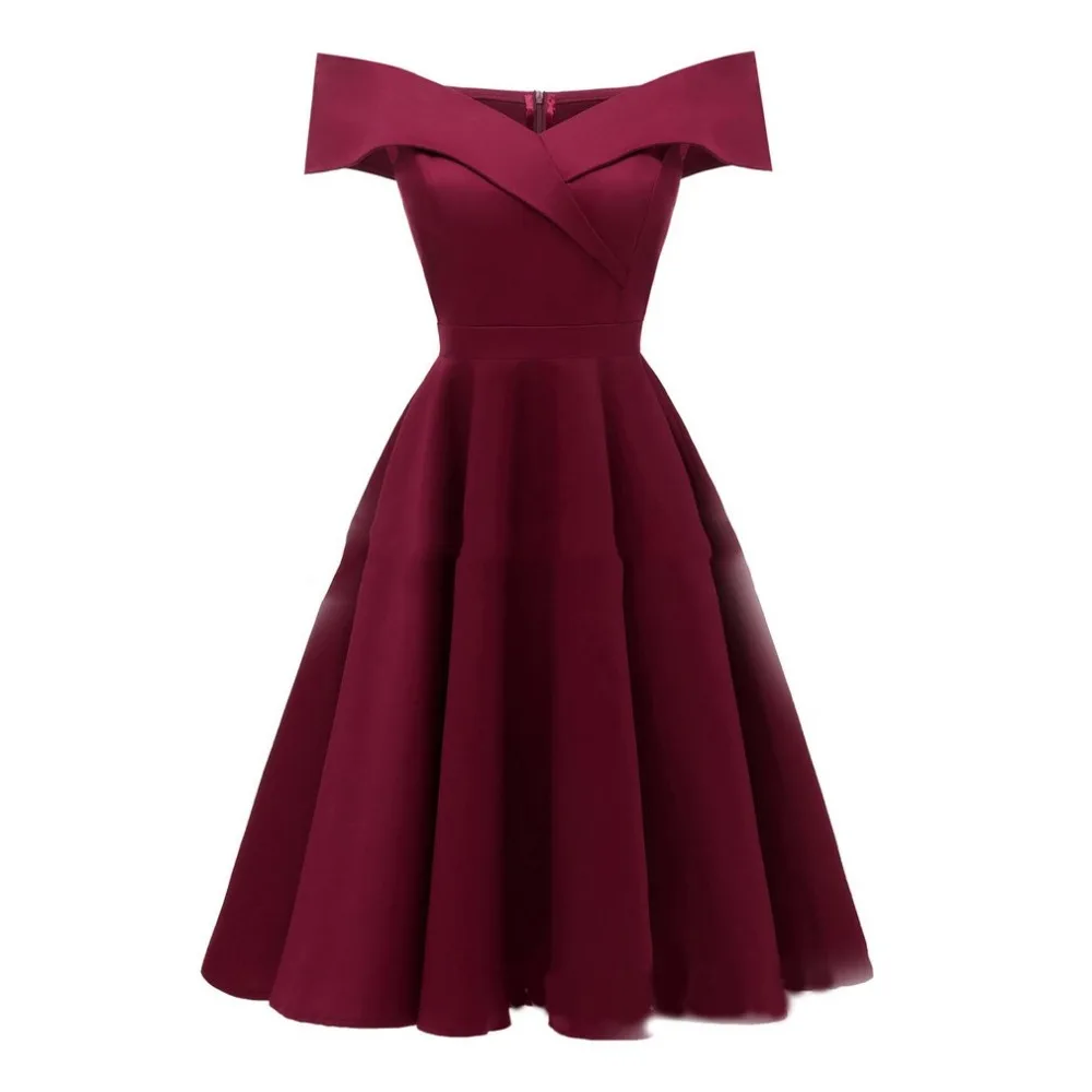 2018 элегантное женское платье без рукавов вырез лодочкой с открытыми плечами