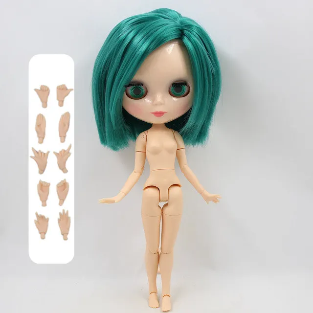 Фабрика blyth кукла Люди Икс: одаренный Polaris Marvel BL1206 суставное тело зеленые волосы натуральная кожа 1/6 30 см - Цвет: doll and hand A