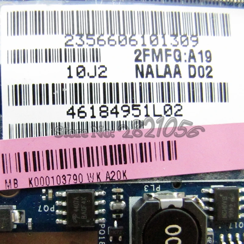 NOKOTION материнская плата для ноутбука toshiba satellite L670 L675 K000103790 HM55 NALAA LA-6042P Rev 1 0 HD5650M 1GB