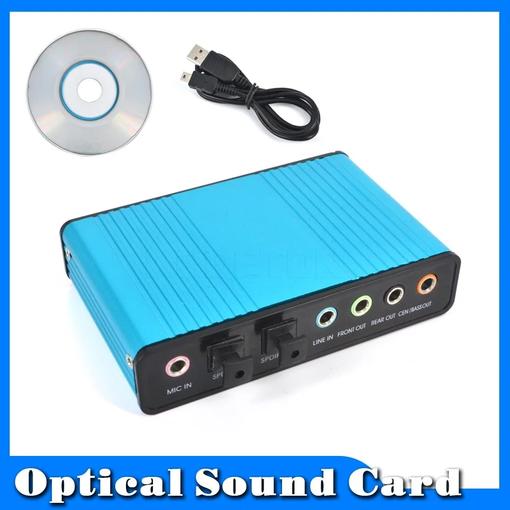 Kebidu 6-канальная USB 2 0 Звуковая внешняя карта контроллер звуковой карты SPDIF CM6206