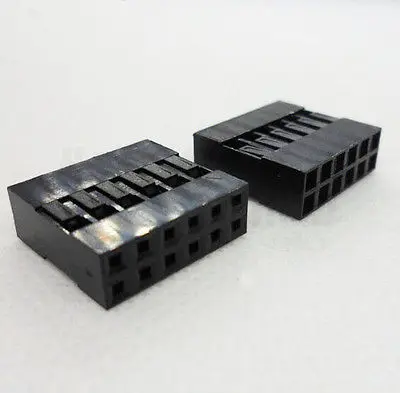 

100PCS 2x6 12 Pin Dupont Jumper Wire Cable Housing Female Pin Connector Header