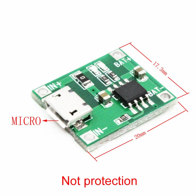 Зарядное устройство TP4056 1A с зарядным устройством зарядная плата модуль 18650