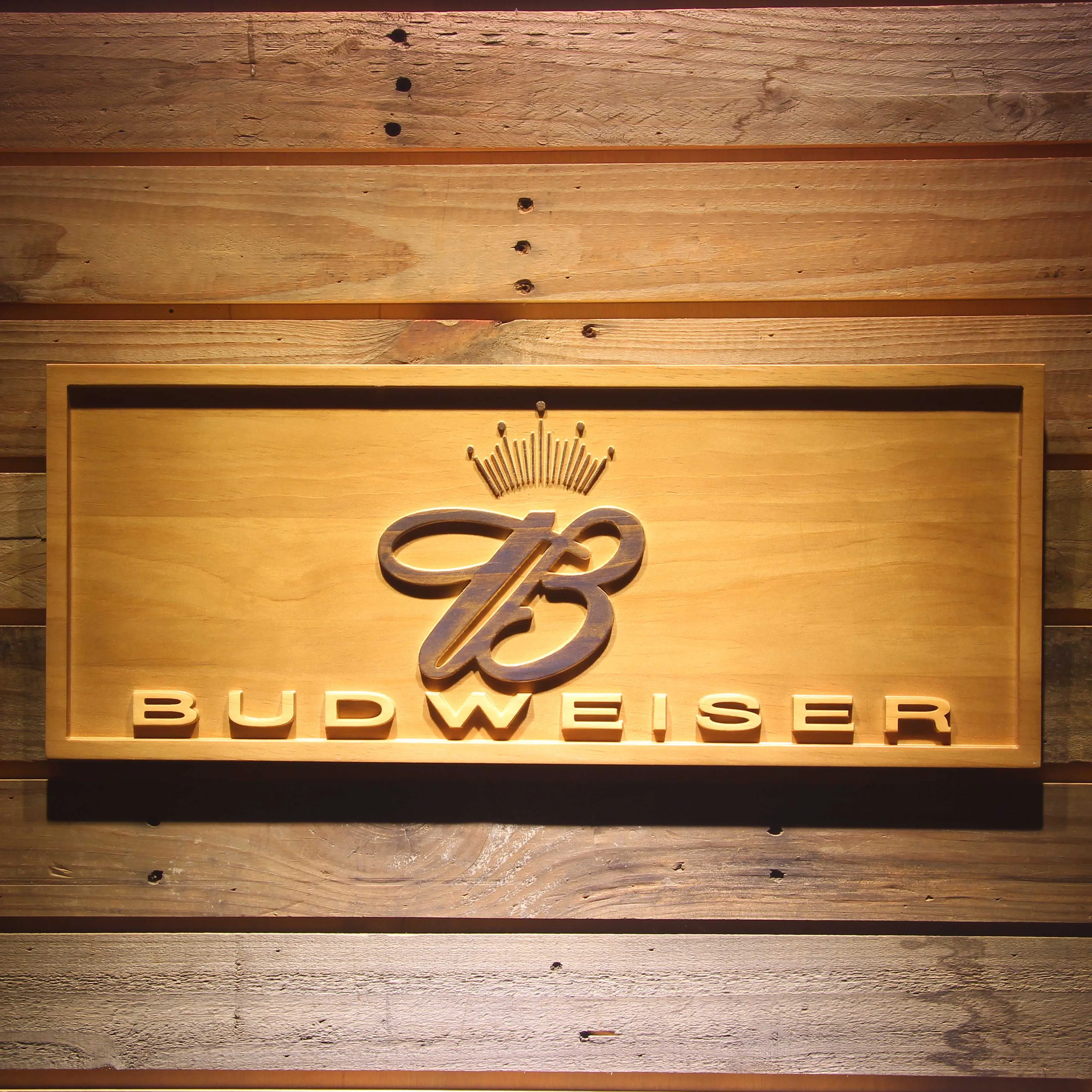

Деревянные 3D знаки Budweiser King Beer