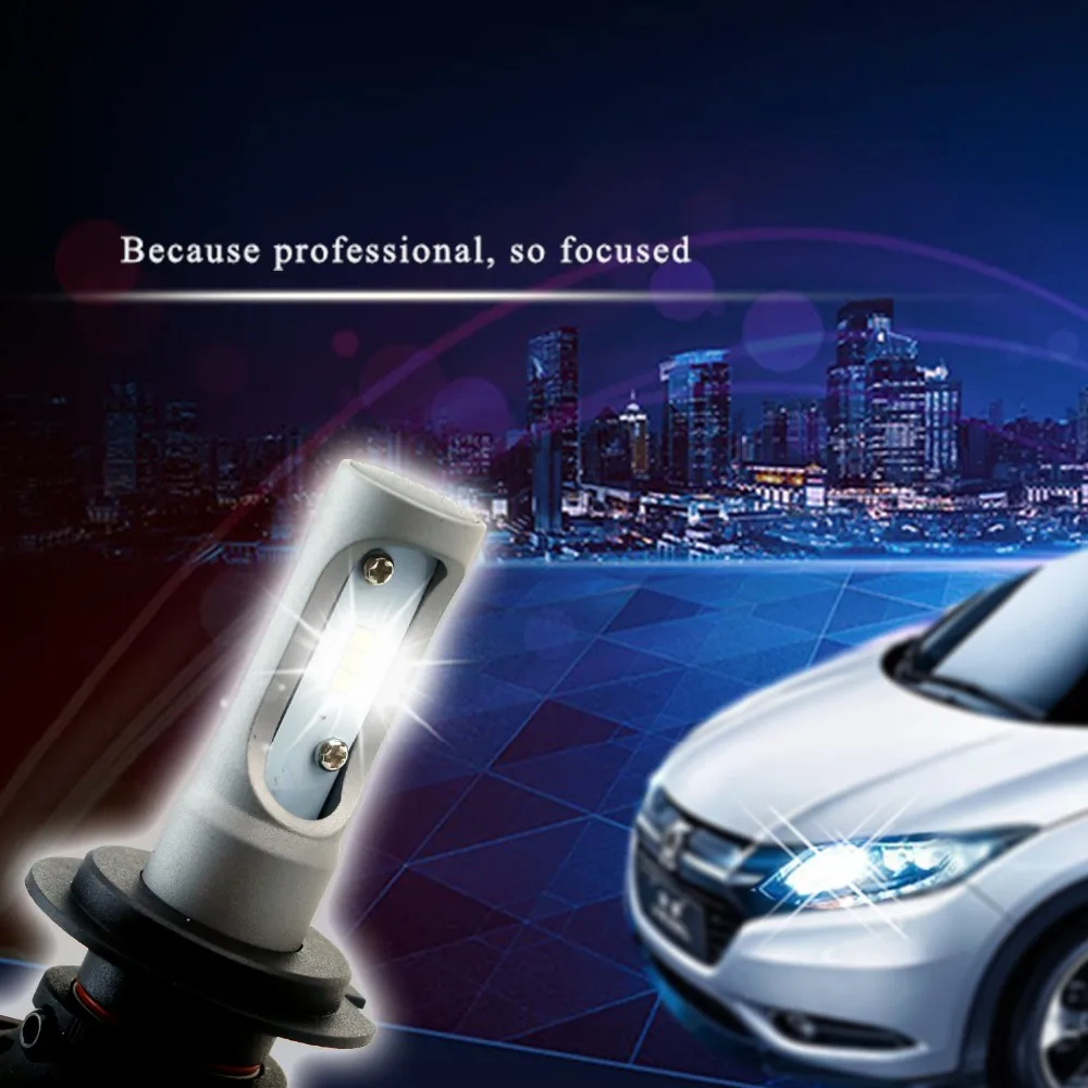 Светодиодный автомобильный фонарь H7 H11 H1 9005 HB3 9006 HB4 светодиодный H4 9007