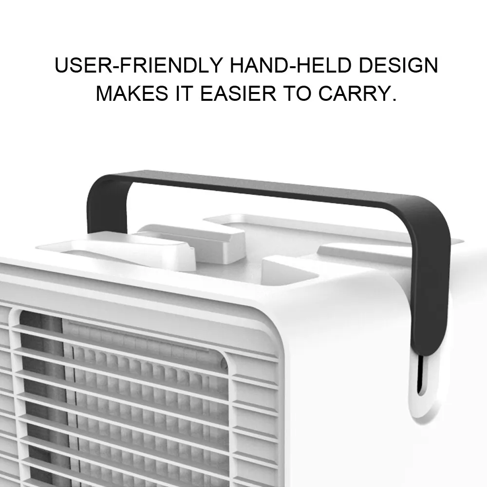 

Air Cooler Fan Portable Digital Air Conditioner Humidifier Space Cool Purifies Air Cooling Fan for Home Office with LED light