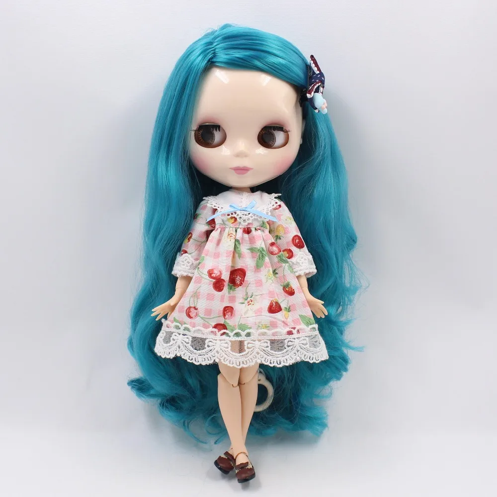 Ледяной DBS Blyth кукольные 1/6 bjd шарнирное тело глянцевый белый кожи Буле вьющиеся