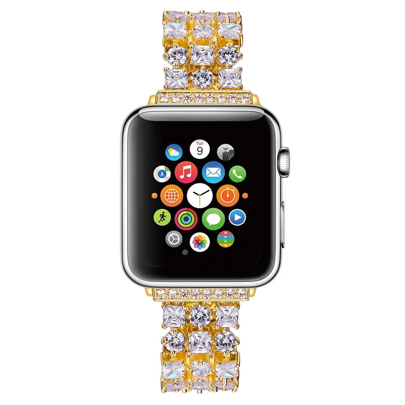 Ремешок из нержавеющей стали для Apple Watch 4 44 мм 40 браслет iWatch 38 Series 3 2 1 42 мм|Ремешки