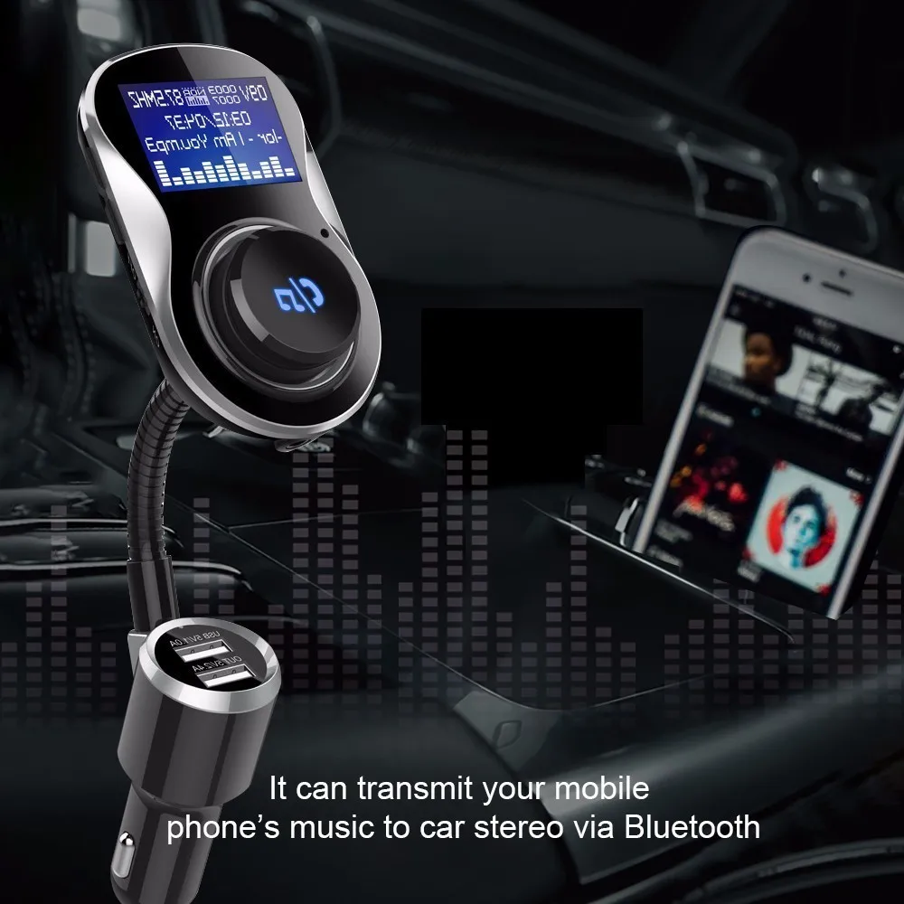 Bluetooth fm-передатчик модулятор автомобильный комплект Aux Out громкой связи