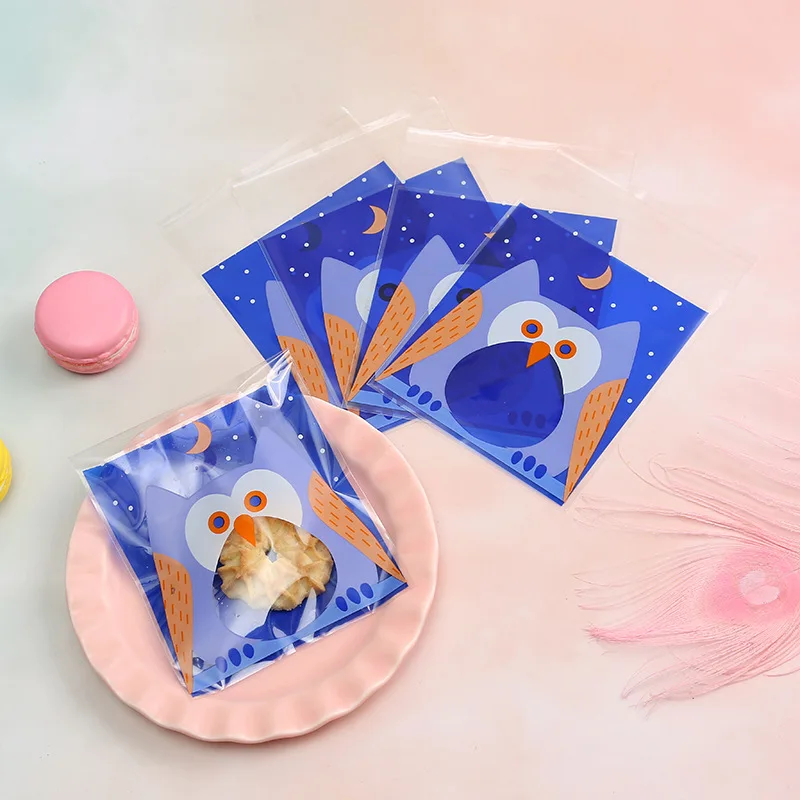 100 шт мешок для выпечки с бантом прозрачный мешок для печенья Ziplock мешок для печенья экологичный мешок для еды