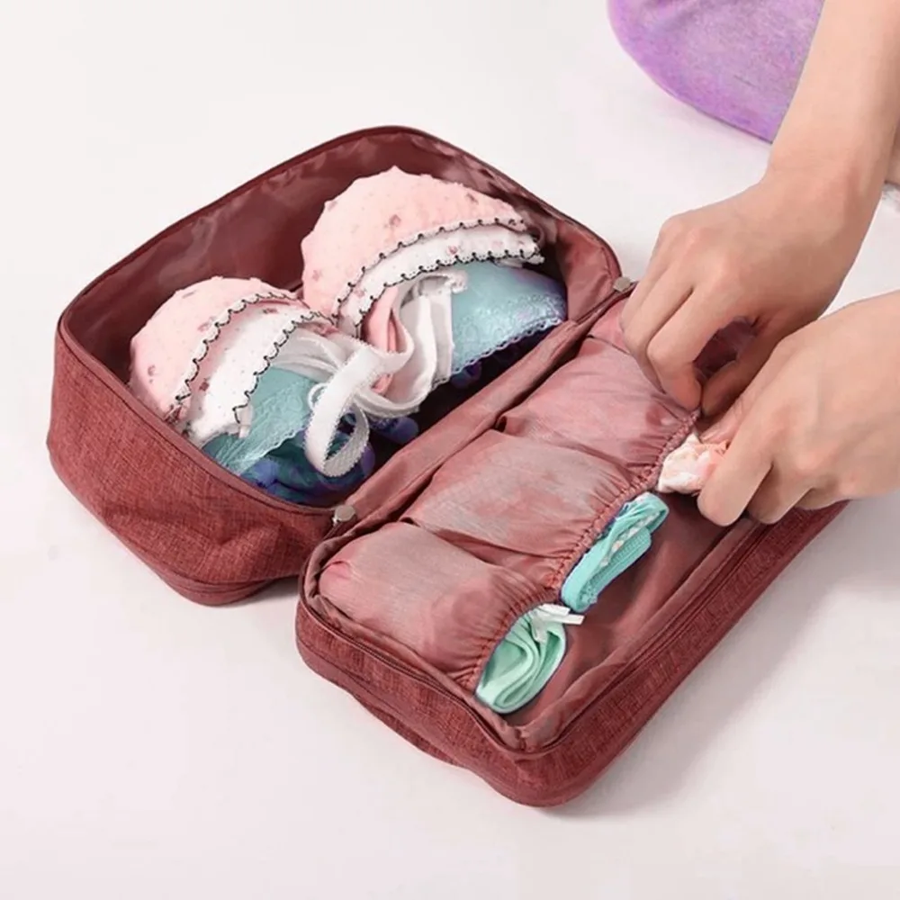 Travel Luggage Clothes Storage Bags For Bra Underwear Suitcase Organizer For Lingerie Portable Bag Toiletry
