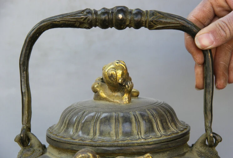 Песня voge gem S2280 21 &quotпомеченный Китайский дворец бронзовая позолота Tong Zi Boy