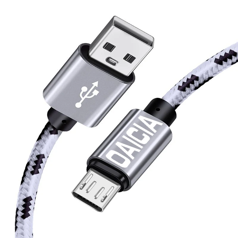 Белый 1 м 2 м Micro USB кабель для быстрой зарядки и зарядки для samsung Xiaomi Redmi Note 5 LG Android Microusb Кабели для мобильных телефонов - Цвет: Белый
