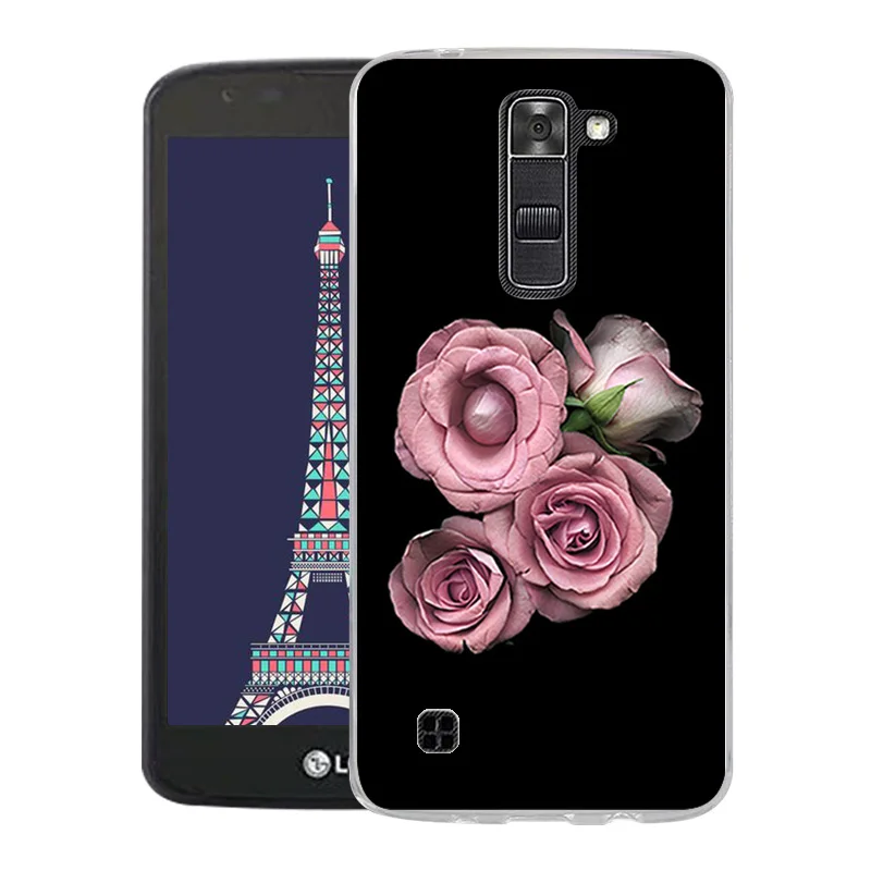 Для LG K7 Oill с принтом задняя крышка Fundas для K330/Tribute 5 LS675/X210 X210DS TPU Мягкий силиконовый