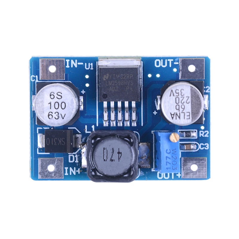 Новый LM2596S DC понижающий модуль питания Buck 3A Регулируемый ультра плата