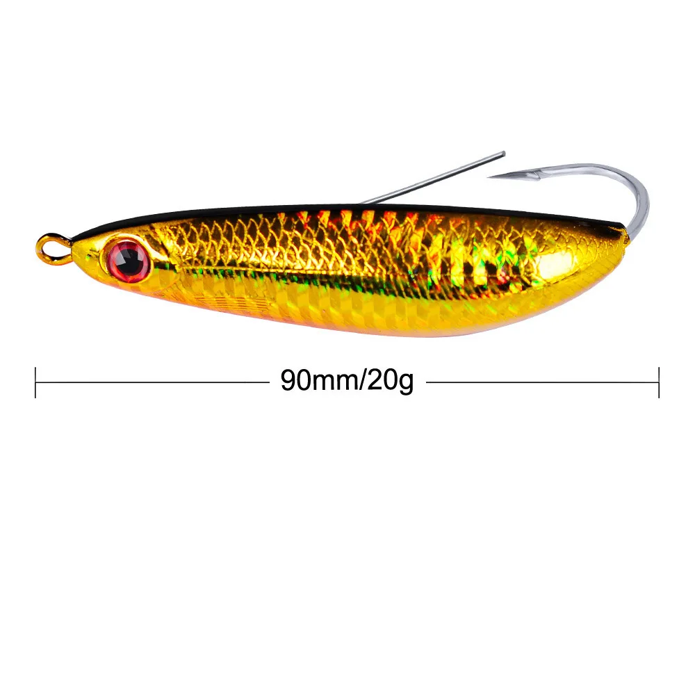 

1Pcs Spoon Rotating Fishing Lure 8.8cm 20g Winter ice Minnow Freshwater Weedless Crankbait Snapper lures Fishing tackle ZD030