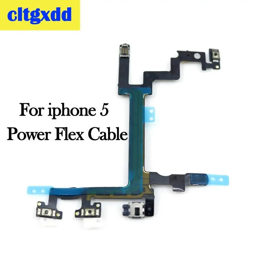 For iphone 5 Cltgxdd для iPhone 4, 4S, 5, 5S, 5C, 6, 6S Plus кнопка регулировки громкости источник энергии переключатель на кнопку выключения ключ гибкий кабель, сменные детали - Цвет: For iphone 5