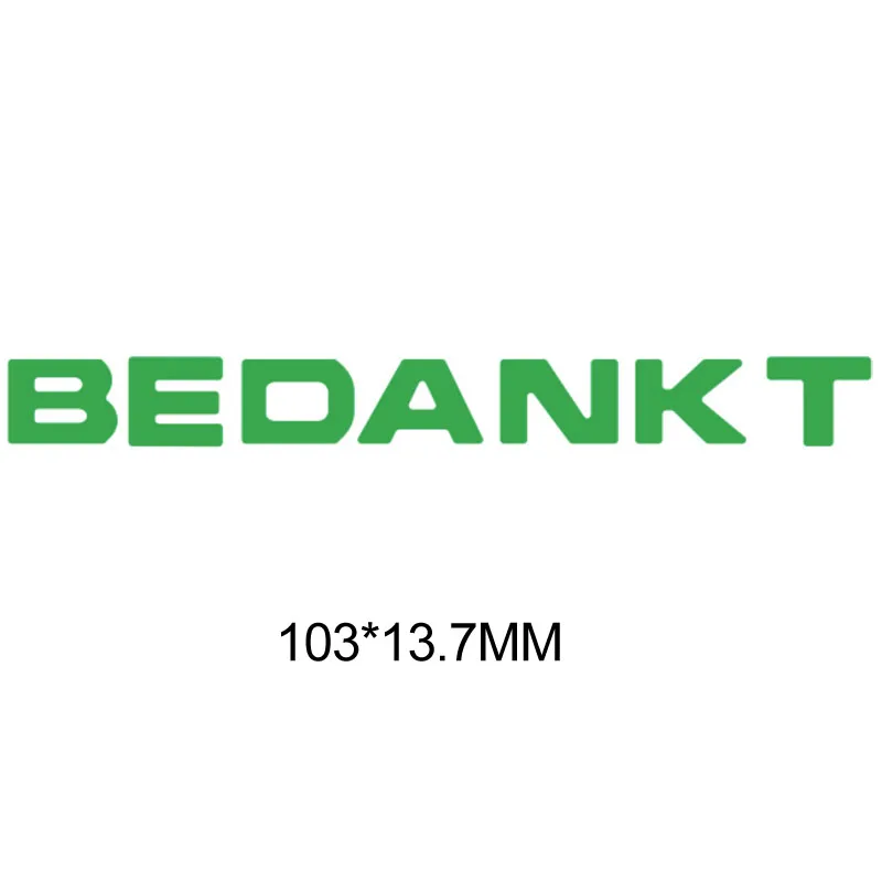 

Dutch Congratulations Thanks Metal Cutting Dies Stencils For DIY Scrapbooking Decoration Embossing Supplier Handcraft Die Cut