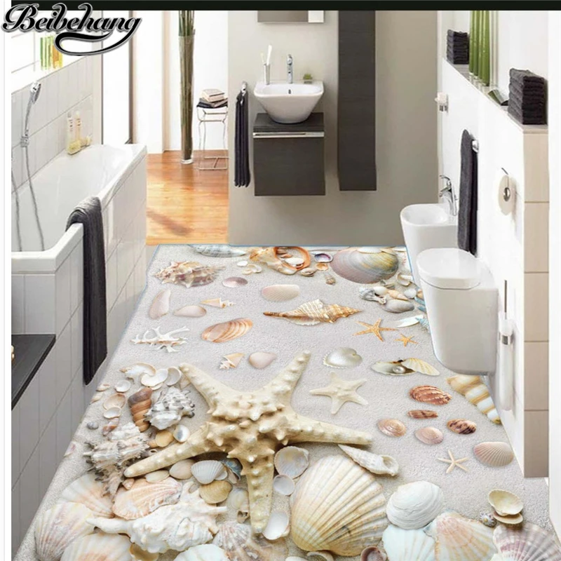 Большой Морской 3D корпус для пола гостиной ванной комнаты декоративная 3d