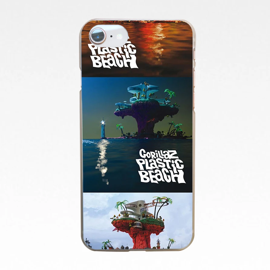 Жесткий прозрачный чехол Gorillaz Band для Iphone 4 4s 5 5s Se 6 6s 8 Plus 7 X|Бамперы| |