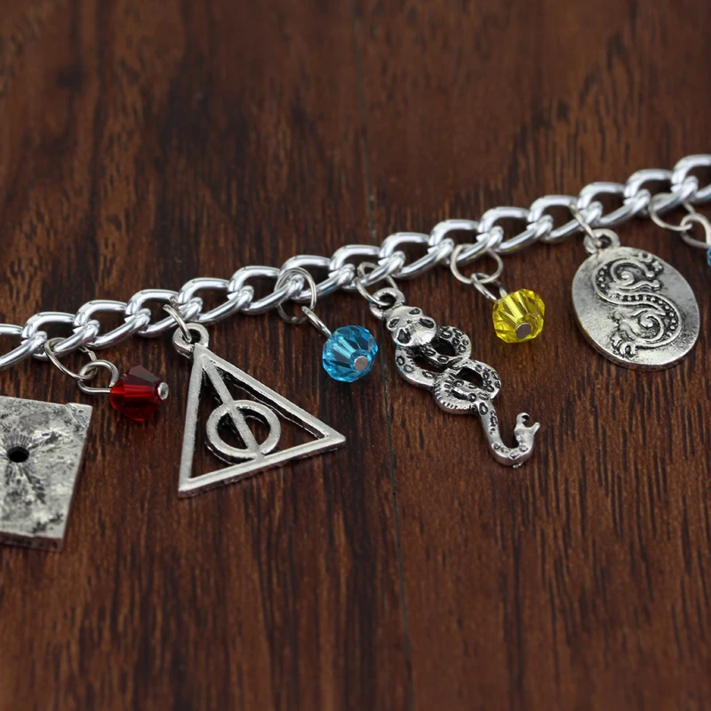 Модные браслеты Horcrux с камнями Дары смерти темная метка Сортировочная шляпа