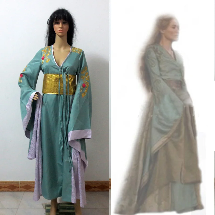 Костюм для косплея из фильма Cersei Lannister зеленая данерис дотраки|costume spiderman|costume