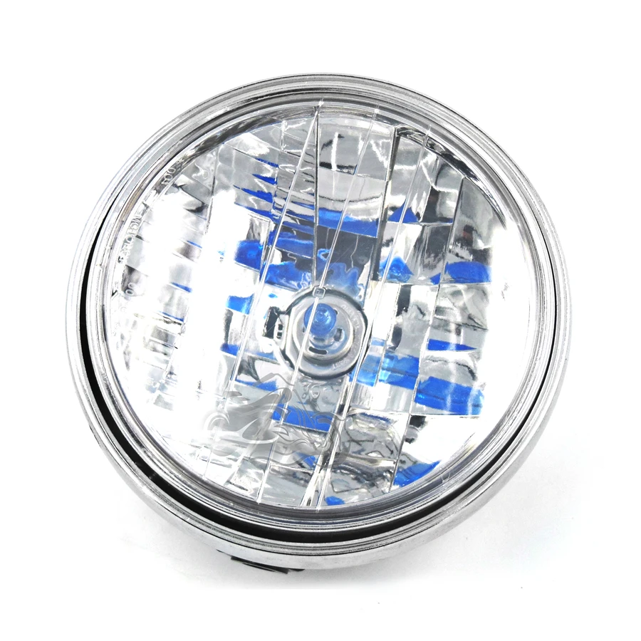 Motorcycle Round Chrome Halogen Headlight Lamp For Honda CB400 CB500 CB1300 Hornet250 Hornet600 Hornet900 VTEC VTR250 | Автомобили и
