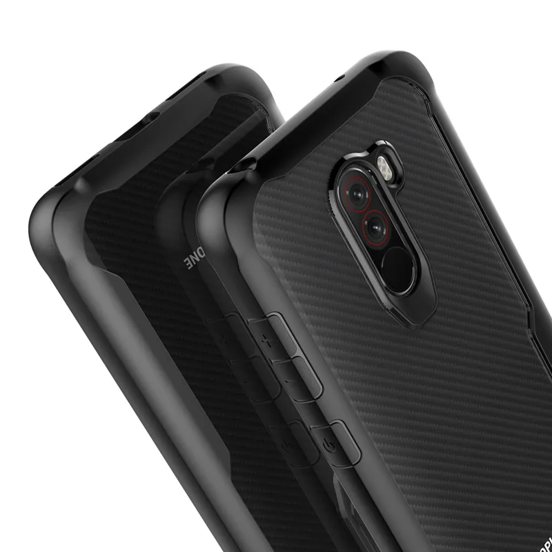 For Xiaomi Pocophone F1 Case TPU Transparent Acrylic Silicone Anti-knock Back Cover Little Poco Phone Cases |