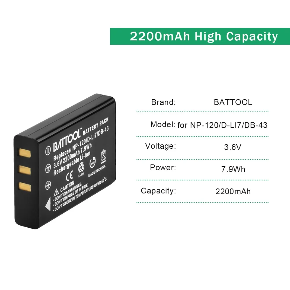 2pcs/lot NP-120 NP120 NP 120 2200mAh 3.6v rechargeable Camera Battery For FUJIFILM FUJI F10 F11 603 M603 Zoom z1 | Электроника