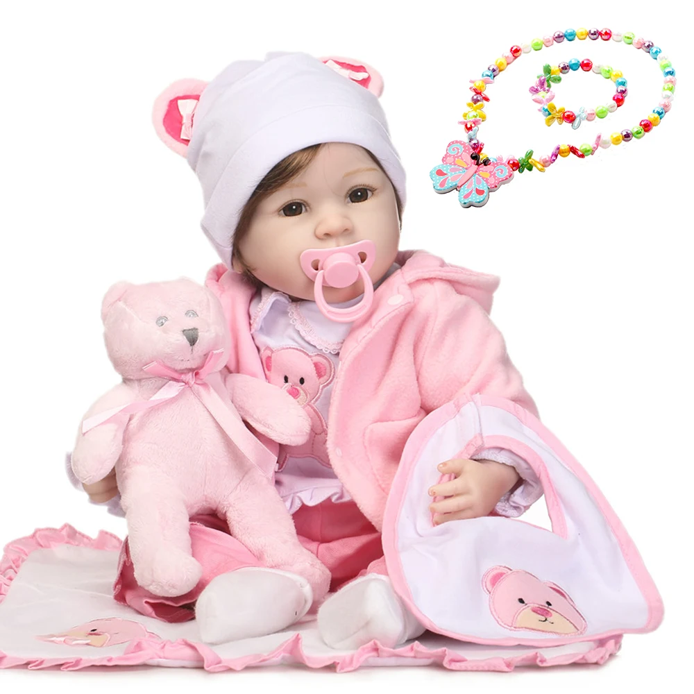 

Bebes reborn NPK doll 55cm Silicone Reborn Baby Doll Toys for child Birthday Gift Girls bonecas newborn babies Brinquedos