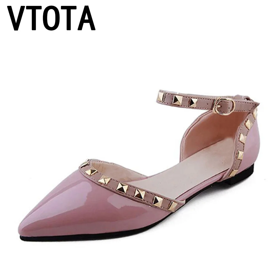 

VTOTA Women Sandals Wedding Shoes Women Open Toes Sandalias Mujer Buckle Rivet Black White Women Sweet Summer Shoes G24