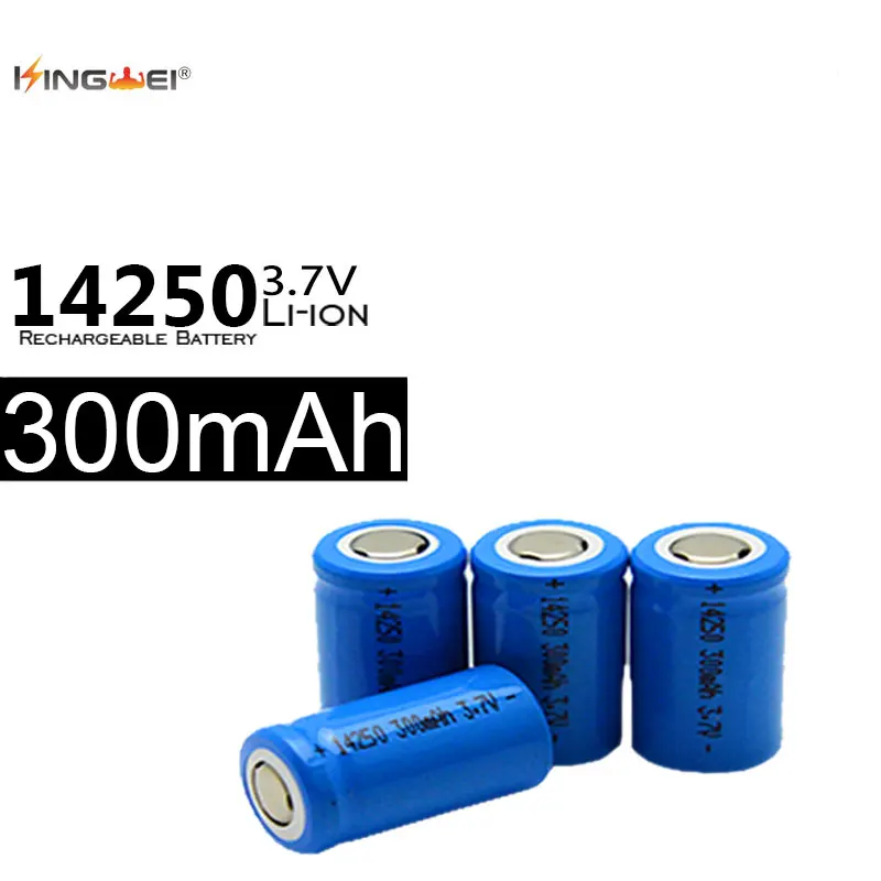 4 шт. литий ионные аккумуляторные батарейки 14250 300 мАч 3 7 в|rechargeable battery|battery flatbattery for