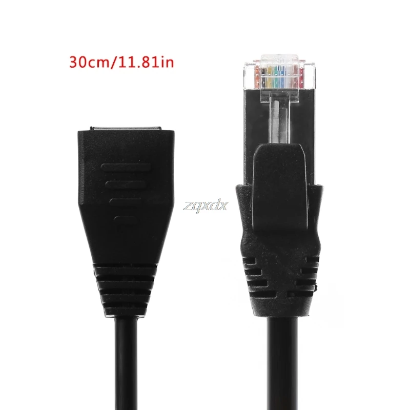 30 см/60 см/1 м/1 5 м RJ45 Cat5e экранированный кабель удлинитель для подключения к сети