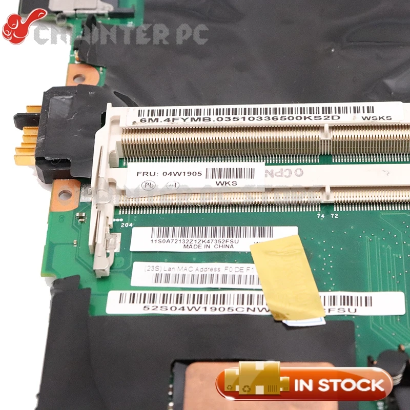 NOKOTION 04W1905 для lenovo Thinkpad T410s T410SI Материнская плата ноутбука I5-540M cpu NVS 3100 M DDR3 |