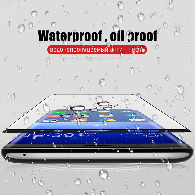 Защитное стекло закаленное 3d для Samsung Galaxy S9/S8 Plus/Note 9/8/S7/S6 Edge|Защитные стёкла и